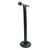 Inflatable Microphone Stand. This inflatable prop features a microphone on top of a black stand and base. Different sized valves allow an option to fill with air, water, or sand. Measures 47in.