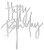 Style 3. Silver Happy Birthday Cake Topper. This metallic silver acrylic cake topper features "Happy Birthday" in a variety of styles. Remove any protective film before use. Underside is silver when blue protective film is removed. Desired style not guaranteed. Ranges in measurement between 4.75in - 5.5in.