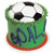 Soccer Ball Pop Top. This Pop Top creates the image of a realistic soccer ball. Package includes one Pop Top measuring 5 inches by 5 inches by 1.25 inches.