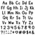 These printed cardstock cutout accents can make your classroom decor or school project more dynamic. These sheets of punch out letters, numbers, and punctuation are easy to read with a simple black design. Package includes 257 count cutouts total, with 76 count uppercase letters, 97 count lowercase letters, 20 count numbers (0-9), 47 count punctuation marks, and 17 count Spanish accent marks. The largest pieces measure about 4in. Sizes will vary for each piece.