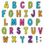 These printed cardstock cutout accents can make your classroom decor or school project more dynamic. These sheets of punch out letters, numbers, and punctuation are in a colorful, bold, fun font with black outlines. Package includes 116 count cutouts total, with 96 count uppercase letters and 20 count punctuation marks. The largest pieces measure about 7in. Sizes will vary for each piece.