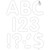 These sheets of adhesive letters, numbers, and punctuation are in a simple white font. They are removable and can be repositioned. Package includes 108 count cutouts total, with 70 count uppercase letters, 20 count numbers (0 - 9), and 18 count punctuation marks. The largest pieces measure about 4in. Sizes will vary for each piece.