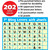 The count of each letter, number, and punctuation included in this set.