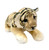 Plush Tiger Cub. Huggable and soft with plastic eyes and realistic printed textures, it also makes a nice gift. Measures about 16.5in long with tail. Stuffing made with recycled PET.