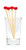 Wooden Ball Party Picks - Scarlet, 3.5in. These natural wooden picks feature a red ball on one end. Available in 3.5in (40 count) and 6in (30 count). Glass container not included.