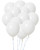 Dozen Balloons Grouped together in the color white