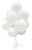 Dozen Balloons Grouped together in the color white