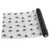 Halloween Bash Mesh Spider Tablerunner. This runner features a black fabric mesh design with a pattern of spiders. Measures 11in x 9.1ft.