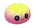 Slow Rise Squishy Steam Bun in a yellow to pink gradient color. Desired color not guaranteed.