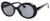 Mod Glasses - Black. Includes one pair of large, oval, tinted lenses, plastic framed glasses in either black or white. Desired color not guaranteed. One size fits most adults.