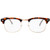 SOHO Style Clear Glasses - Brown Tortoise. These trendy glasses are available in different color rims and clear lenses. Offers UV protection. Desired color not guaranteed. One size fits most. Package includes 1 count sunglasses measuring about 5.5in.