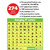 The count of each letter, number, and punctuation included in this set.