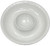 Beaded Pearl Melamine Chip N Dip Platter. This sturdy, reusable, round, hard plastic tray features a creamy white color with a beaded border and section in the middle. Package includes 1 count platter measuring about 13.5in in diameter x 2in tall.