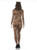 Women's Leopard Print Cat Suit. This all in one polyester cat suit features a realistic leopard print with a zipper in the back, a bendable tail, and a headband with ears. Shoes not included. Available in adult sizes X Small, Small, Medium, Large, and X Large.