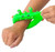 Stretchy Donut Monster Bracelet. This stretchy rubber bracelet is in the shape of a monster, available in two different styles in purple or green. Desired style and color not guaranteed. Package includes 1 count bracelet measuring about 4in.