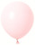 Pastel Pink Latex Balloons. Package includes 6 count, 18 inch uninflated balloons.