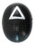 Survival Game Mask - Triangle. This black plastic full face mask features either a sculpted face or a see through mesh design with a white square, circle, or triangle symbol and an attached elastic band. Desired style not guaranteed. One size fits most older teens and adults.