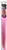 Pink Hair Extension - Light Pink. This stylish accessory features lightweight synthetic fiber and a small comb attachment! Available in light pink or dark pink. Desired color not guaranteed. Hair extension measures 15in.