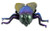 Giant Metallic Fly. This vinyl fly features a shiny colorful metallic finish, like an oil slick. Measures 4.25in.