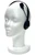 Microphone Headset Prop. This plastic accessory is in classic black, with a tiny microphone on one side that can go up or down. Item is only a prop and not a functional headset. One size fits most.