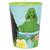 Moana Plastic Favor Cup. This green plastic cup features a wrap around design of Moana hugging her pig Pua with a background of the ocean, colorful tropical flowers, and Te Fiti. Package includes one cup measuring 16oz.