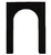 Triomphe Arch Spandex Cover - Black. This stretchy cover can be decorated with balloons, felt letters, etc. to add a unique look. Measures 6ft wide x 8ft high x 1ft depth.