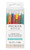 Parasol Picks. Each pick features a colorful tissue paper parasol with printed designs on a wooden stick, perfect for tropical parties, luaus, or summer celebrations. Package includes 12 count picks measuring 3.87in.