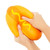 The Big Squij Hot Dog Slow Rise Squishy Toy. This smooth, typical hot dog with a squiggle of mustard detail offers a satisfying squeeze and is slow to regain its shape. Package includes 1 count toy measuring about 9in x 4.25in.
