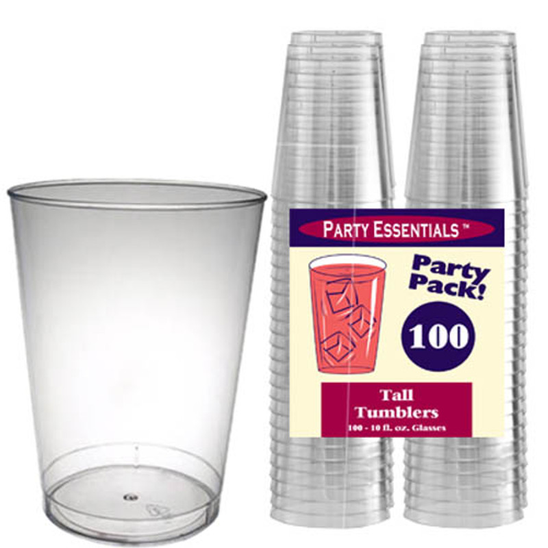 Clear Plastic Tumblers 10oz