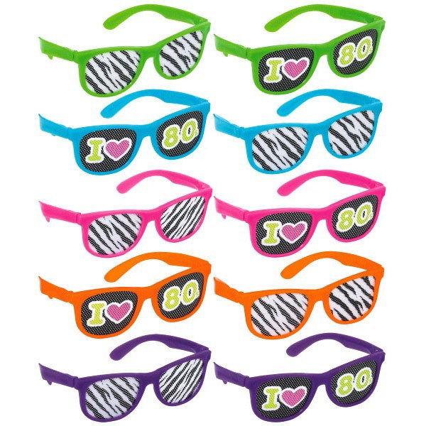 80's Printed Lens Glasses - Party Time, Inc.