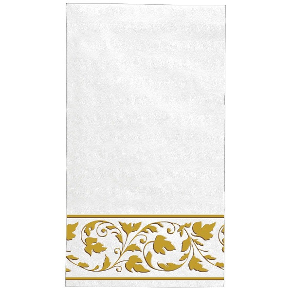 Premium White & Gold Guest Towels
