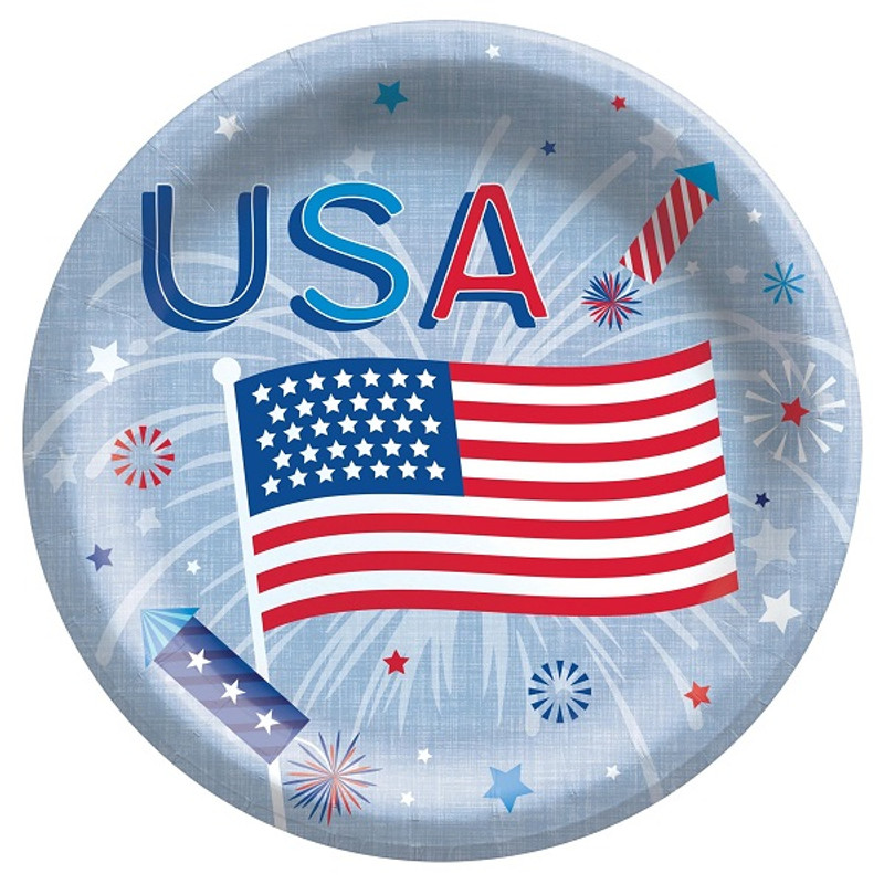 Patriotic Celebration Luncheon Plates Party Time Inc