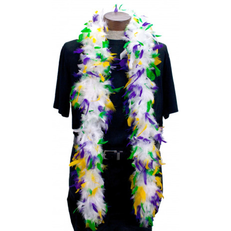White Mardi Gras Boa