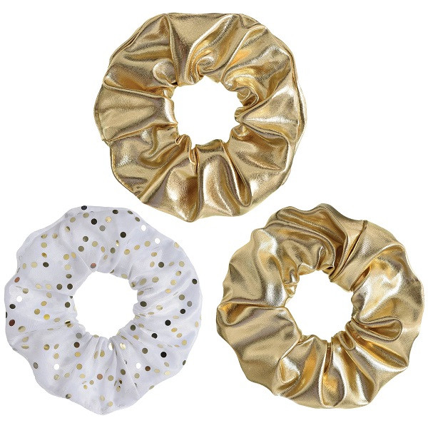 Gold Scrunchie Set - Party Time, Inc.