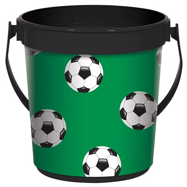 Soccer Plastic Favor Bucket