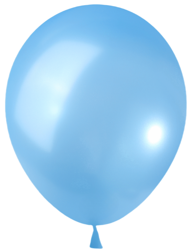 Baby Blue Pearl 12 Inch Helium Filled Balloon
