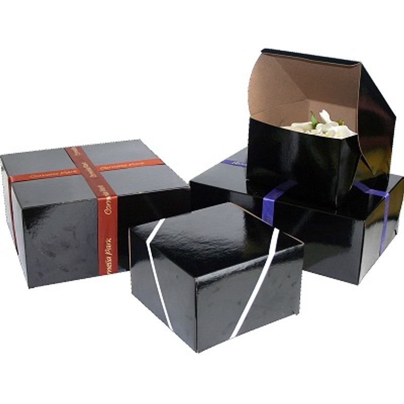 Black Cake Box 8inx8in