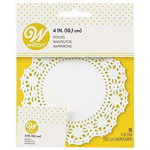Round Grease Proof White Doilies 4in