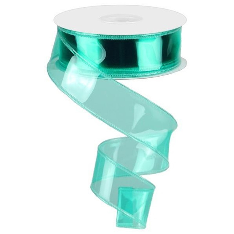 Plastic Jelly Ribbon  - Aqua