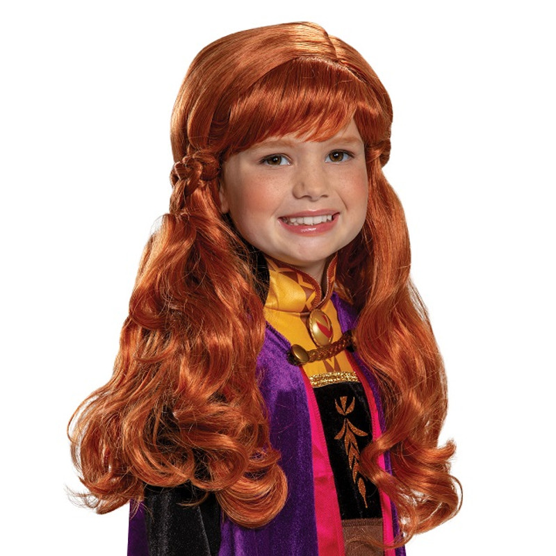 childs orange wig