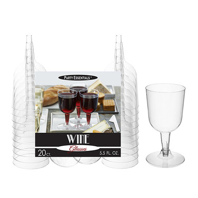 Clear Plastic Wine Glasses - Party Time, Inc.