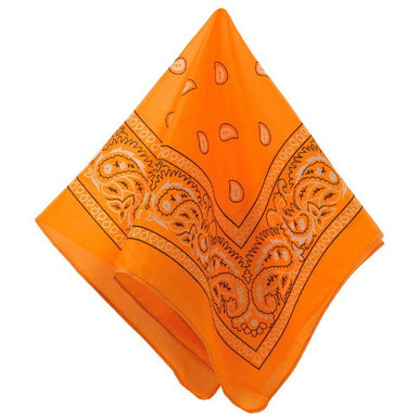 新品未使用 TIMEWORN CLOTHING BANDANA ORANGE Amazon.com: Paisley One Dozen Cowboy Bandanas (Orange, 22 X