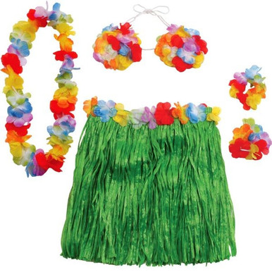 Hibiscus & Raffia Grass Skirt