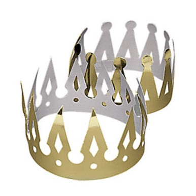 Mega Pack Gold Foil Crowns - Party Time, Inc.