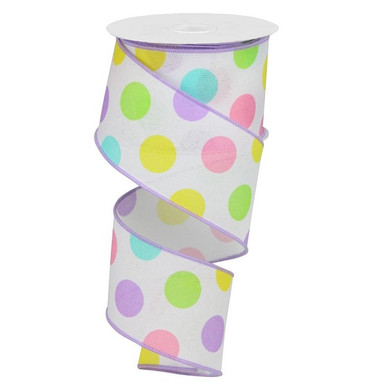 Poca Ribbon Pastel Polka Dots Ribbon - Party Time, Inc.