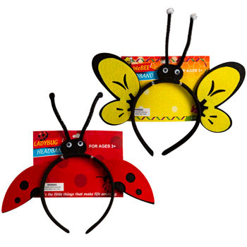Goldbug Collection Bug Headband GoldBug 4-Pack Headbands SOFT FABRIC with BOWS New in  main image 4