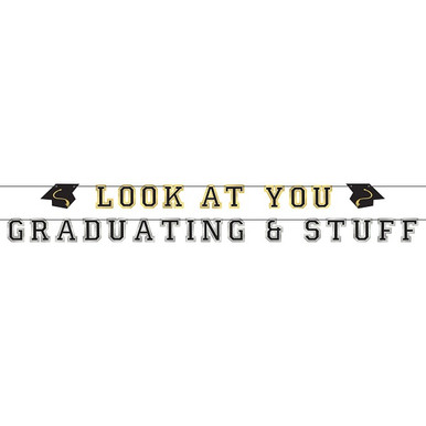 Edgy Grad Letter Banner Set - Party Time, Inc.