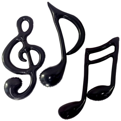 Inflatable Music Notes 3 Pack - Party Time, Inc.