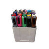 Deflecto Interlocking Marker Organiser filled with assorted POSCA markers on a clean white background. | PoscART