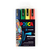 POSCA PC-5M 4 Standard Colour Paint Marker Pen Wallet with Medium Tip